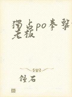 独占po拳击馆老板