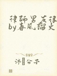 律师男友很难撩by春风榴火封面