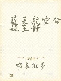 蓝天航空公司空姐王静封面