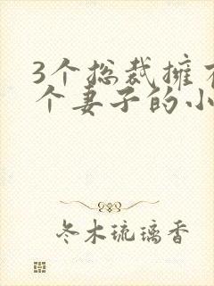 3个总裁拥有一个妻子的小说