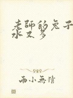 老师的兔子又软水又多