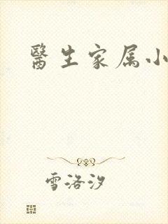 医生家属小说封面