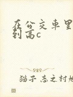 在公交车里c弄到高c封面