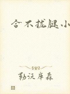 合不拢腿小说
