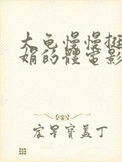 大龟慢慢挺进张娟的体电影封面