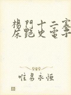 杨门十二寡妇肉床艳史电子书