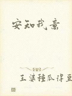 安知我意