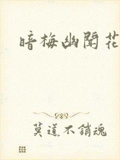 暗梅幽闻花