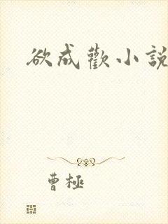 欲成欢小说封面