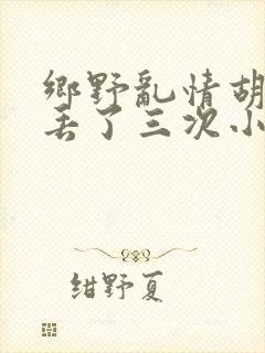 乡野乱情胡秀英丢了三次小说封面