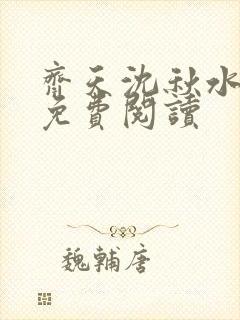 齐天沈秋水小说免费阅读封面