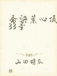 乔梁叶心仪3233章