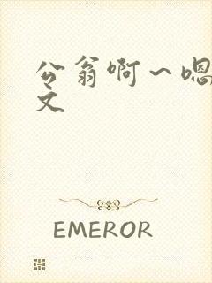 公翁啊～嗯啊h文封面