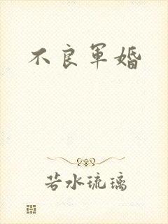 不良军婚封面
