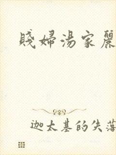 贱妇汤家丽封面