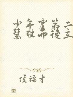 少年宾第二部珏慧破而后立封面