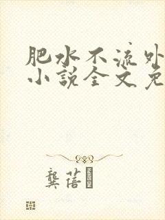 肥水不流外人田小说全文免费阅读1