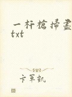 一杆枪扫尽全家txt