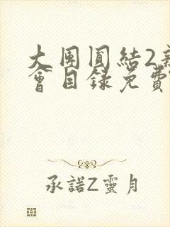 大团圆结2亲情会目录免费阅读封面