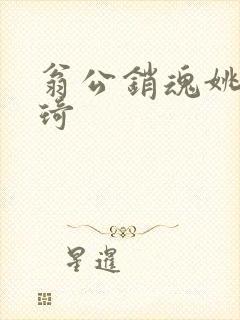 翁公销魂姚瑶琦琦