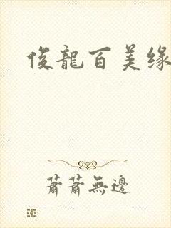 俊龙百美缘小说