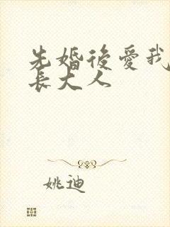 先婚后爱我的市长大人封面