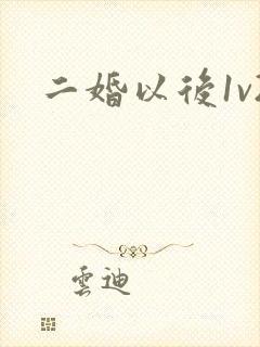 二婚以后1v2封面