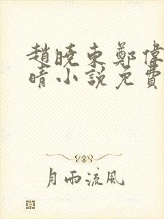 赵晓东郑伟吴雪晴小说免费阅读封面