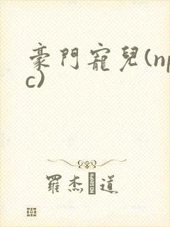 豪门宠儿(npc)封面