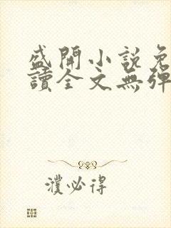 盛开小说免费阅读全文无弹窗