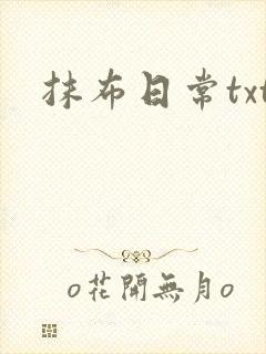 抹布日常txt封面