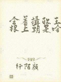 含着摄政王的紫根上朝是啥小说