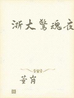 浙大惊魂夜封面