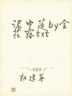 泥中莲by金银花露txt封面