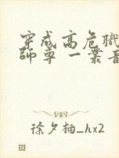 穿成高危职业之师尊 一丛音