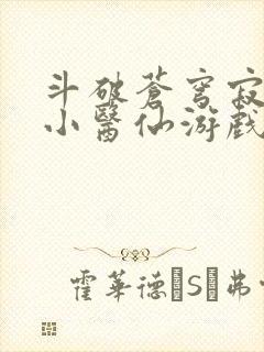 斗破苍穹寂寞的小医仙游戏世界