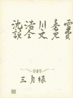 沈浩川秦雪菲小说全文免费笔趣阁封面