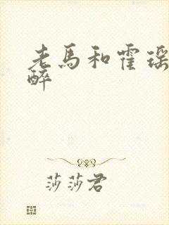 老马和霍瑶瑶喝醉