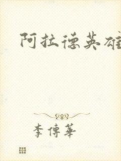 阿拉德英雄传封面