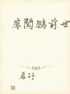 廖阅鹏前世今生封面