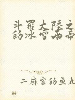 斗罗大陆之涅荡的冰雪两帝