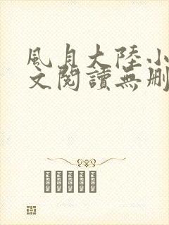 风月大陆小说全文阅读无删减