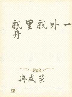 戏里戏外一叶孤舟封面