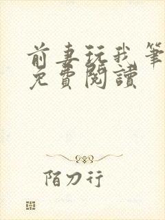 前妻玩我笔趣阁免费阅读封面