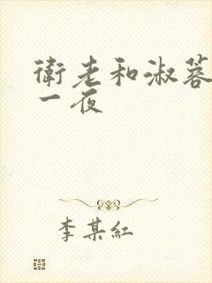 卫老和淑蓉销魂一夜