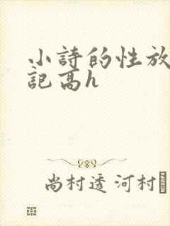 小诗的性放荡日记高h