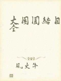 大团圆结目录大全