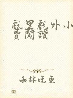 戏里戏外小说免费阅读