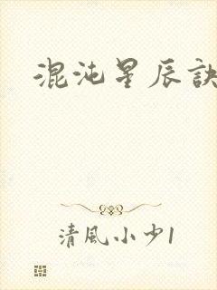 混沌星辰诀封面