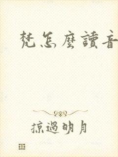 梵怎么读音封面